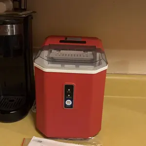 Product Review of EUHOMY Ice Maker Countertop with Handle, 26lbs in 24Hrs, 9 Ice Cubes Ready in 6 Mins, Auto-Cleaning Portable Ice Maker with Basket and Scoop, for Home/Kitchen/Camping/RV. (2024 New Silver) Utensils from (**) Z**3