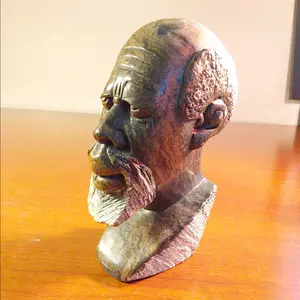 Vintage Carved Stone African Sculpture