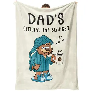 Fluffy Dad Blanket - Gifts for Dad from Daughter or Son for Birthday, Father's Day