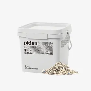 Pidan 3-in-1 Blend Cat Litter 11.46 lbs Tofu Bentonite Activated Carbon Fast Clumping Low Dust Odor Control Toilet-Safe Non-Sticky Texture