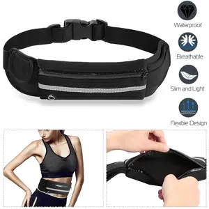1Pc Sports Waist Bag Running Belt Pack Waterproof Adjustable Waist Pouch,Comfortable-Wearing and Well-Protected our running belt is soft,flexible,breathable,moisture wicking and waterproof.