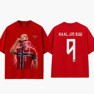 Haaljin Buu #9 shirt, Erling Haaland Shirt, Norwegian soccer player, Norway Flag Game Day Shirt, Gift for HimandHer, Vibes