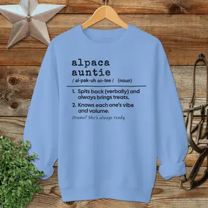Alpaca Auntie Definition Sweatshirt