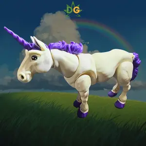 Flexi Unicorn Figure | 3D Printed Magical Creature with Multiple Colors! collectible gifts