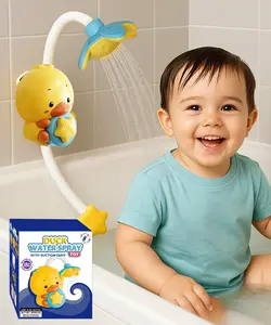 Duck Water Spray Suction Cup Toddler Bath Toy for Boys and Girls 18-36 Months and Up