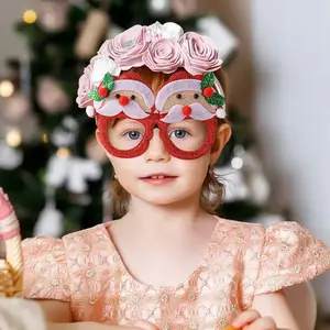 Christmas decoration cartoon glasses cross-border photo props decoration glasses Christmas party glasses frames