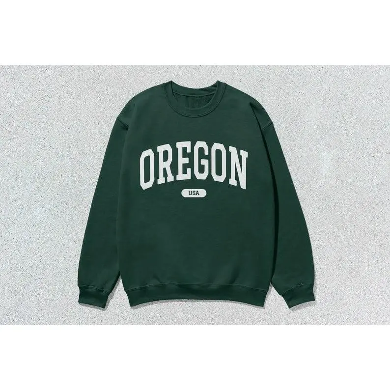 [Sale off up to 50%] Oregon Sweatshirt USA Collegiate Crewneck Sweater Unisex