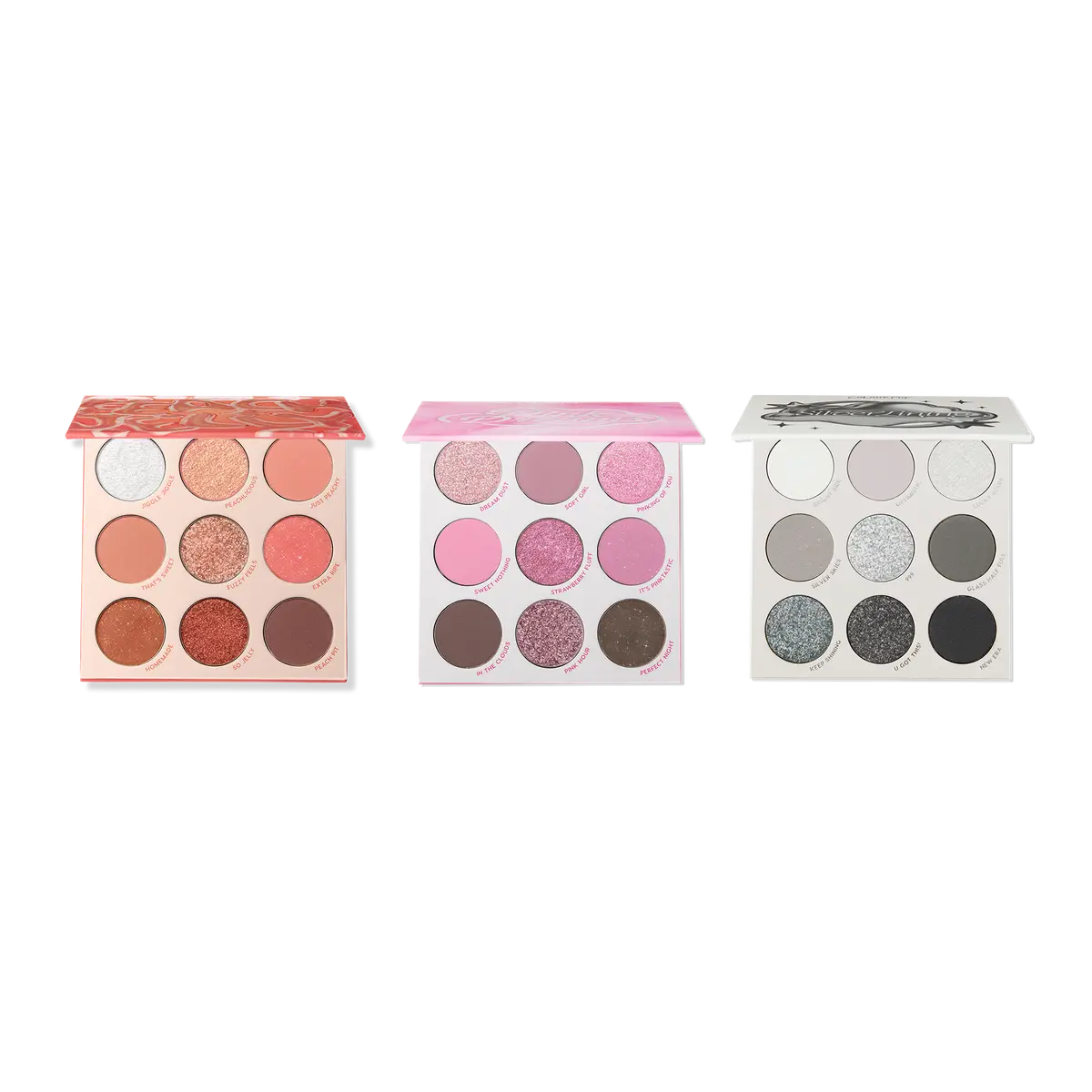 Colourpop Cosmetic Eyeshadow 3-Pack Trio: Peach Jelly, Pink Dreams, & Silver Lining Colourpop Cosmetic Eyeshadow 3-Pack Trio: Peach Jelly, Pink Dreams, & Silver Lining