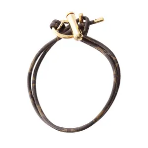 Pre-owned Louis Vuitton Canvas Small Leather Goods Collier Toggle Monogram Necklace