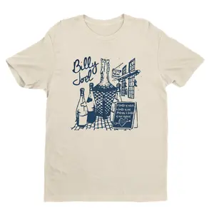 Vintage Billy Joel Concert Crewneck Unisex T-Shirt & Sweatshirt, Vintage 80s Piano Man Glass Houses Billy Joel Fan Gifts Unisex T-Shirt, Many Size and Many Colors for Adult Casual Classic Menswear Top