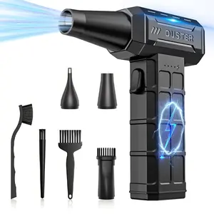 Compressed Air Blower Cleaner, 150,000 Rpm Electric Vacuum, Rechargeable Wireless Air Pump for Keyboard PC Electronics Cleaning