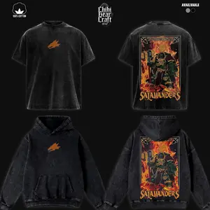 Hellfire Green Salamanders Warhammer 40K Shirt | Vintage Faded Oversized Hoodie & Tee | Dark Grunge Metal Heavy Streetwear Gamer Outfit Gift For Game Fan