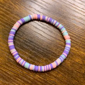 Princess Heishi Bracelet Polymer Clay Bracelet Light Blue,  Light Pink & Lavender Fashion Accessory