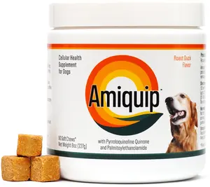 Amiquip Healthy Aging & Longevity Support for Dogs - Comfort & Energy Soft Chews - 90-Day Supply