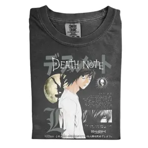 The Death Note L Moon Comfort Color, Death Note Shirt, Manga Anime Shirt, Gamer Girl Graphic T-shirt,  Gift for Men, Gift for Women, Crew Neck T-shirt, Trending T-shirt