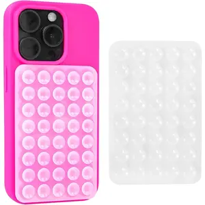 Suction Cup Phone Case Mount,  Sticky Phone Grip Compatible with  and Android Cases, Suction Bracket on The  of The Mobile Phone for Videos and Selfies