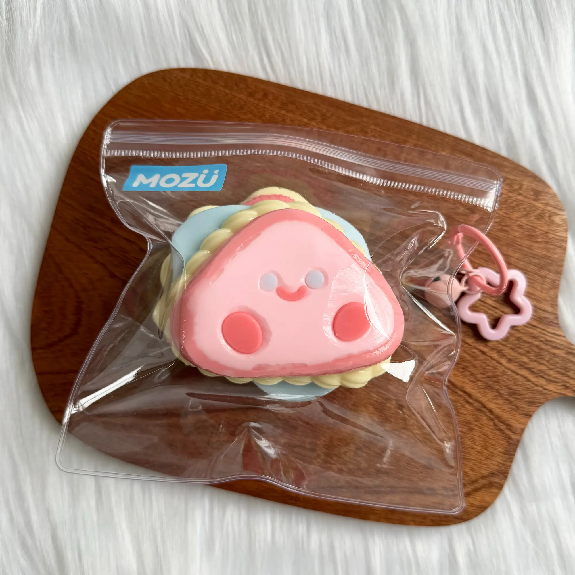 Handheld Kawaii Squishies Classic Squish Texture Taba Strawberry Cream Sandwich Silicone Slow Rebound Toy, Unisex Stress Relieving Accessory Fidget Gadget - 218g Birthday Christmas Gift, Squishies Toys