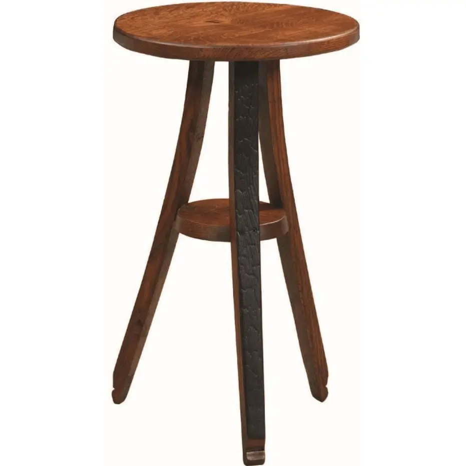 William Sheppee Whiskey Shooter's Drink Table in Cherry Finish- SHO136C