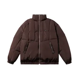 PSO reversible down jacket for men, Teflon three-layer protection, 90% down, cute puppy plaid pattern, short length, PYR052