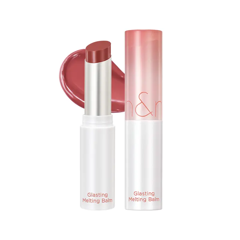 rom&nd Glasting Melting Balm - Plant-Based Glossy Lipbalm, Daily Lip Moisturizer for Lip Care Routine, Water Bomb Finish, Pore Minimizing, Single Item - 11 Buffy Coral, 3.5g
