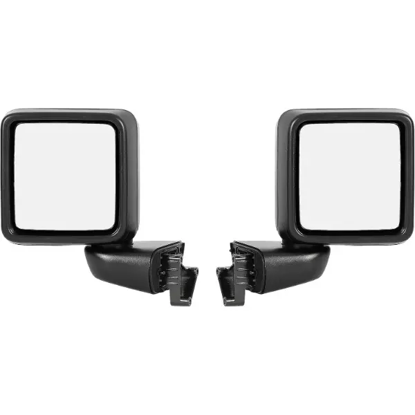 HECASA Power Mirror Pair Compatible with 2018-2023 Jeep Wrangler JL 2020-2023 Jeep Gladiators Replacement for 68281891AE 68281890AE Rear View Mirror Left and Right Side 5 Pin