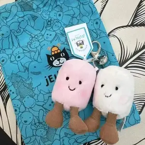 Authentic Jellycat Marshmallow Key Rings – Stuffed Animal Keychains, Cute Animals, Fun Gift Ideas for Kids, Birthdays and Collectors, Keychains