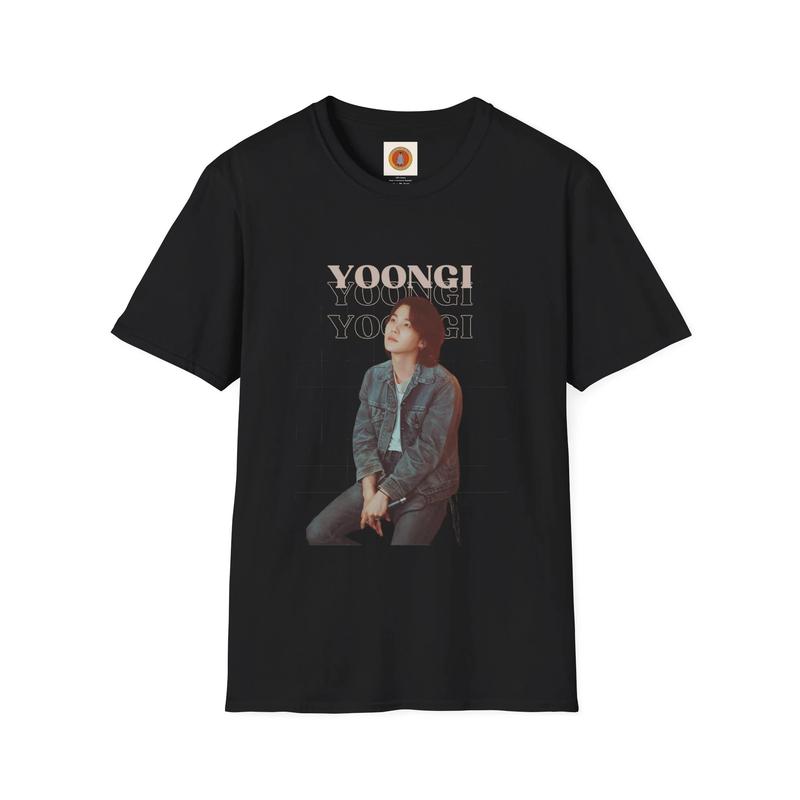 BTS SUGA Vintage Retro Unisex Softstyle T-Shirt Min Yoongi D-Day Shirt