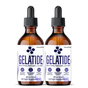 (2 Pack) Gelatide Liquid Supplement, All Natural Formula, Gela Tide Drops Advanced Wellness Blend