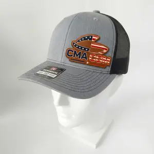 CMA CGM Liberty Route USA Flag Leather Patch Mesh Hat for Men Women Patriotic Snapback Trucker Cap Independence Day July 4th Celebration Outdoor Baseball Hat Casual Summer Fashion Accessory