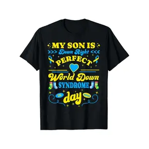 Syndrome Awareness Graphic Tee - Casual Crew Neck Cotton T-Shirt, Super Soft Summer Breathable Top for Family Gatherings And Daily Wear