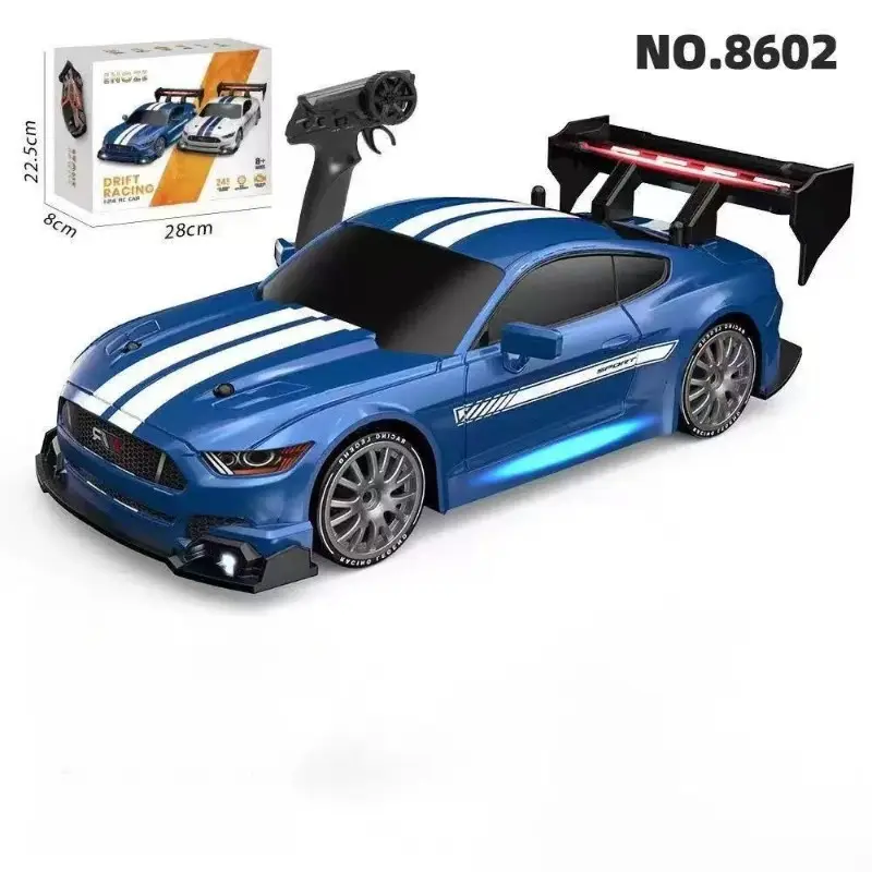 1:24 Scale Remote Control Drift Racing Car, High-Speed Drifting, 2.4g Wireless, Speed Limiter, Replaceable Wheels, Battery Included, RC Drift Car, Remote Controlled Car, RC Model Car