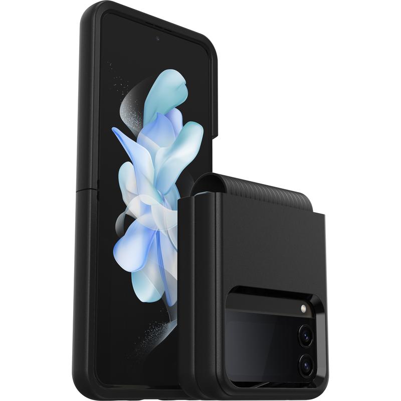 Black Galaxy Z Flip4 Case | OtterBox Symmetry Series Flex