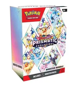Pokémon Scarlett & Violet  Prizmatic Evolutions Booster Bundle (6 Packs)