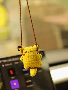 Crochet Car Mirror Hanger| Duck On A Swing | Capybara Bee Duck Frog Alpaca Car Decor | Car Accessories | Car Hanger