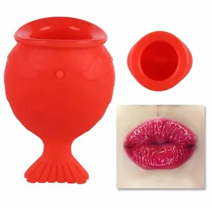 Soft Silicone Fish Shaped Lip Plumper, Lip Lifting Tool, Lip Plumping Enhancer, Soft Silicone Lips Enhancer, Plumper Tool Device