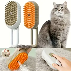 2PCS Pet Steam Brush, Brushes for Indoor Cats with Release Button, USB Rechargeable Grooming Supplies, Cat Brush for Shedding Suitable  for Dogs Steam Brush for Cats Remove Flying Fur Steam Advanced Pet Hair Removal Comb pet pal brush