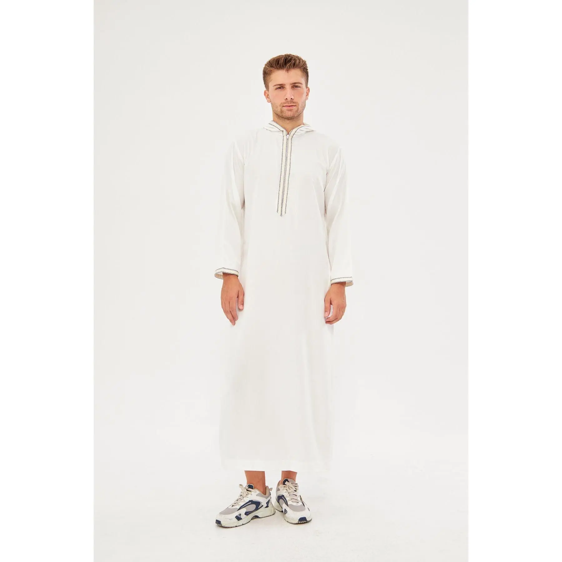 Daddy & Me - Moroccan Long Sleeve Thobe - White