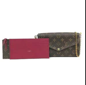 Pre-owned Louis Vuitton Canvas Shoulder Bags Monogram Pochette Félicie Handbag Leather Bags