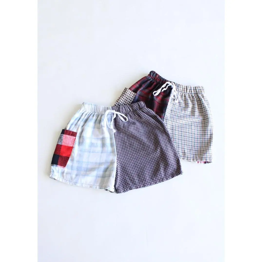 RCYCLD Eco Flannel Pieced Shorts