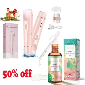 2-in-1 Electric Shaver for Women and Teen Girlsand hair removal care essential oils, Waterproof ，ody Hair Trimmer & Bikini Razor, Portable Multi-function Tool for Daily Self-Care, #SummerWins #DealsForYouDays