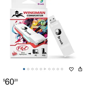Brook Wingman FGC Converter - Arcade Joystick Converter for PS5, Supports Street Fighter 6 & Tekken 8, Wired Connection