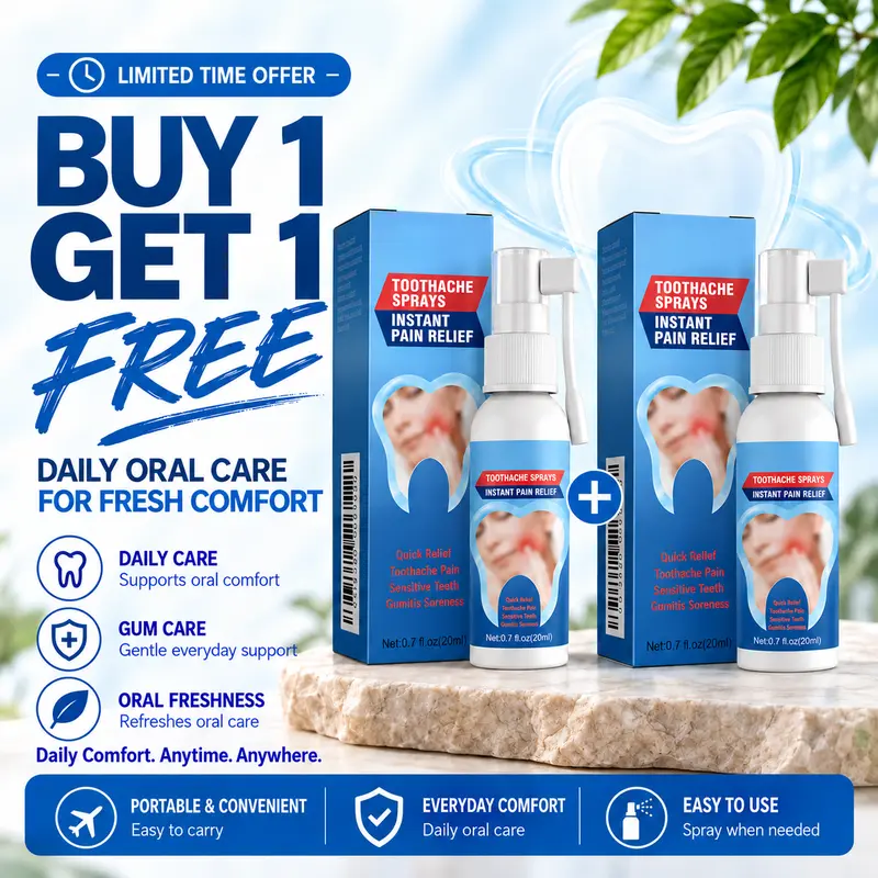 【Limited-time flash sale】Oral Care Spray –Preventing tooth sensitivity，Relieve swollen and inflamed gums，Relieve tooth decay， Gentle Formula for Daily Use