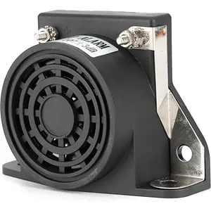 Backup Alarm 12V-48V DC – Waterproof 107dB Super Loud Reverse Warning Beeper for Trucks, Commercial Vehicles, Forklifts, Golf Carts & Heavy Equipment Safety