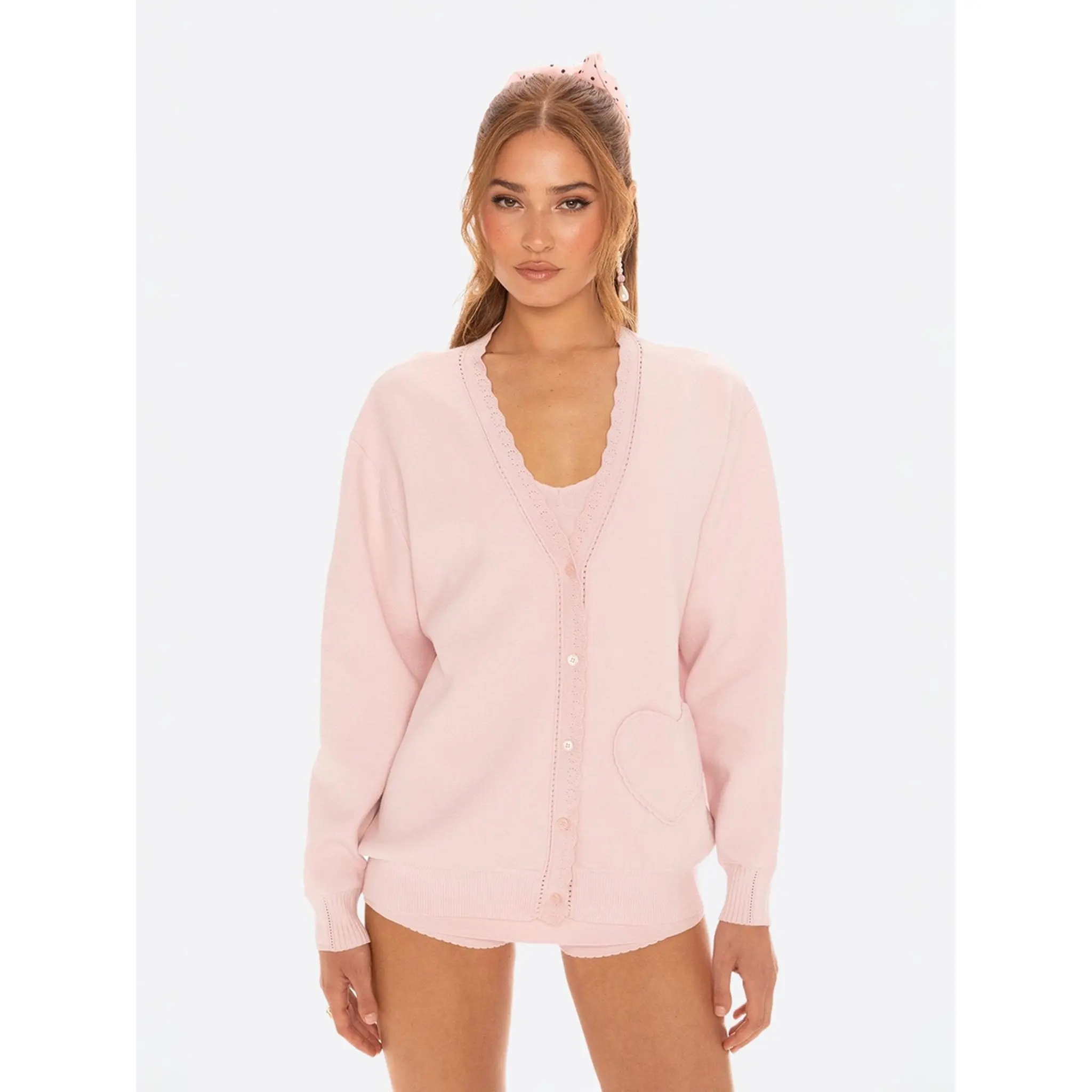 Carrie Cardigan (Pink)