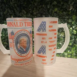 Trump Beer Mugs Frosted 16oz Glass