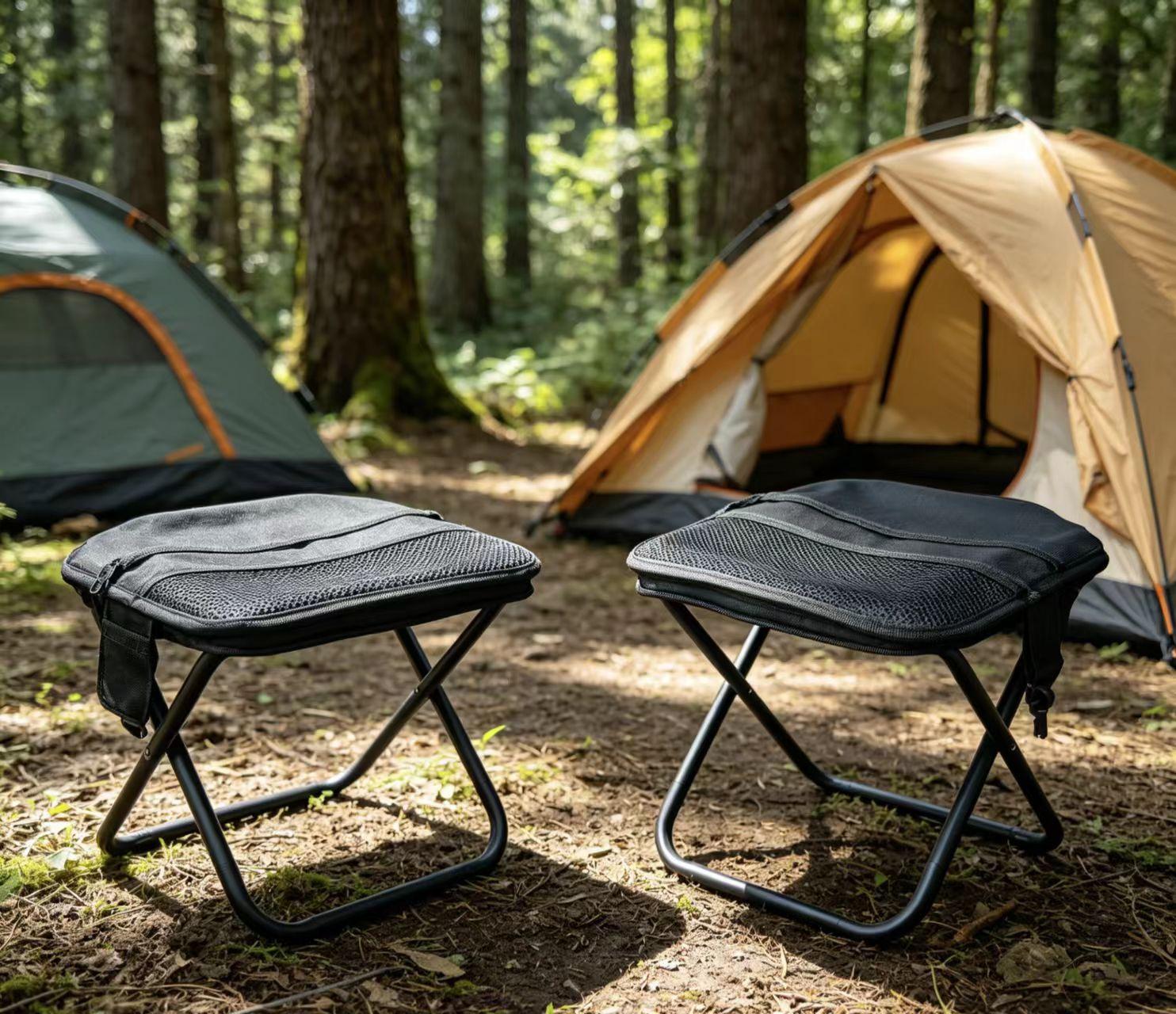 Mini Portable Folding Stool Outdoor Lightweight Seat Heavy Duty Foldable Chair for Camping Fishing Hiking Travel Backpacking