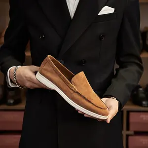 British Loafers Retro Flat Bottom Casual Men