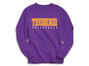 [Sale off up to 50%] Thunder Sweatshirt, Volleyball Mom Sweatshirt, Team Sports, Team Sweatshirt