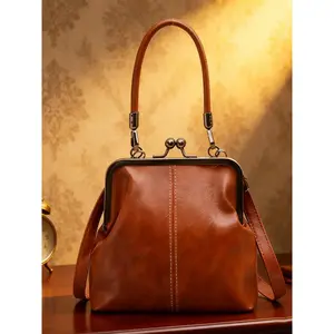 Women's Retro Faux Leather Shoulder Bag, Adjustable Crossbody Strap, Soft Lazy Tote, Ideal for Daily Use, Office, Travel, Pu Tote Satchel