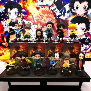 Demon Slayer Hand Figure Blind Box Anime Mini Decorative Figurine Doll Toy, Small Gift, Collectible Random Surprise Box